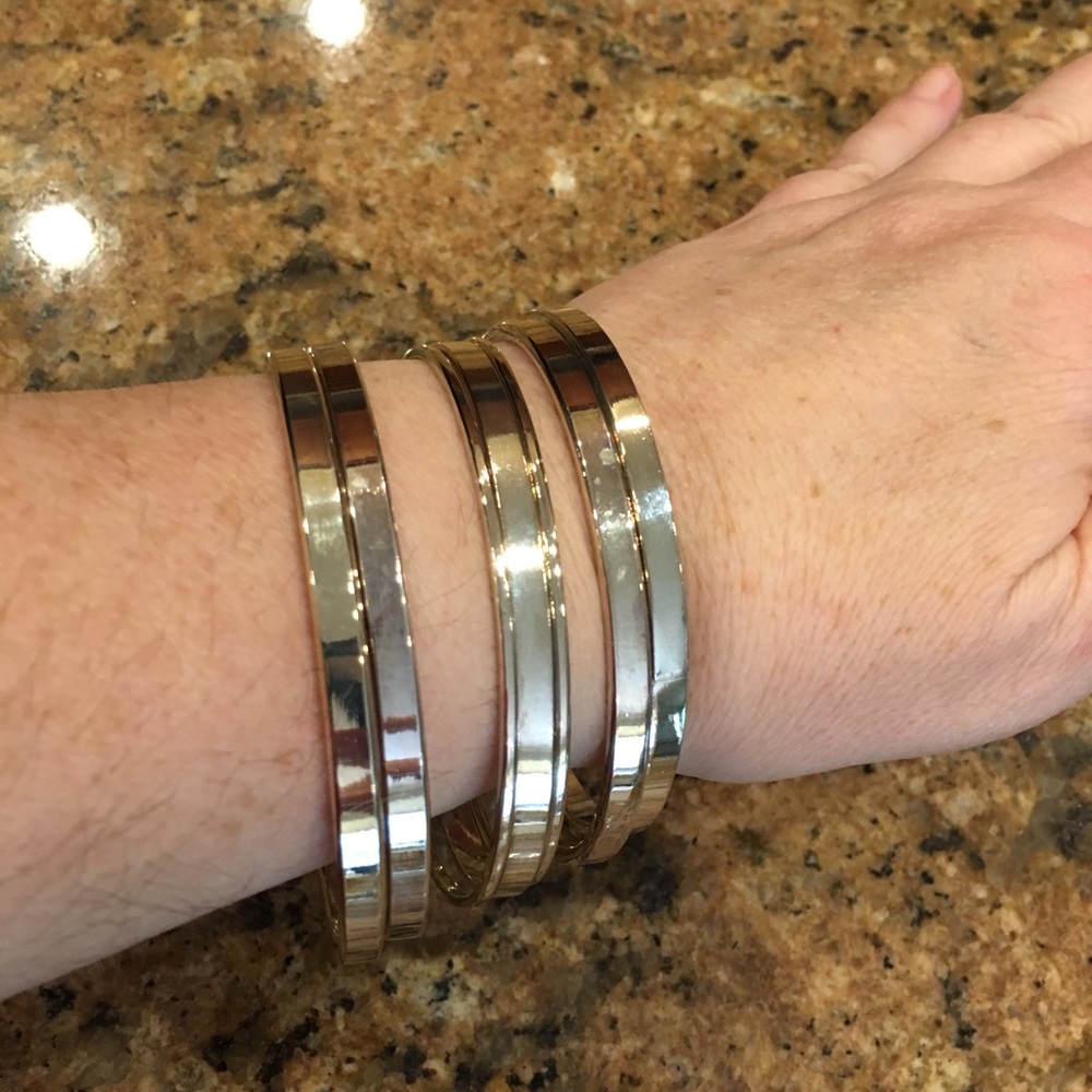 Bangle Bracelets Set - Picture 3 of 6